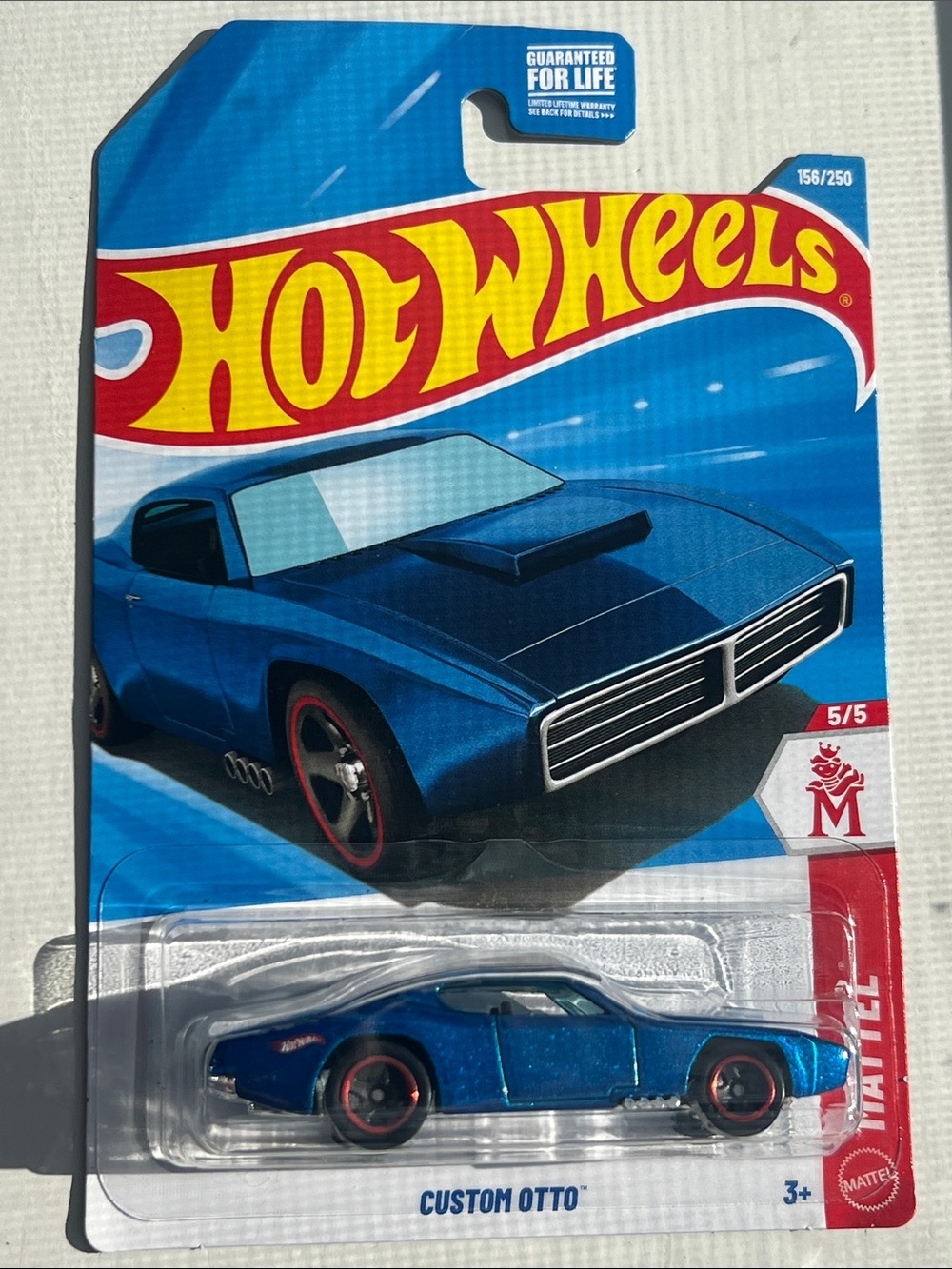 Custom Otto - Royal Blue- Hot Wheels